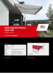 Offene Gelenkarmmarkise Terrea 700S Offene Gelenkarmmarkise Terrea 700S