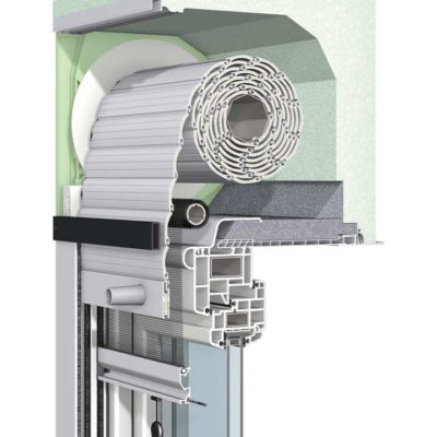 Neubau-Aufsetz-Rollläden Neubau-Aufsetz-Rollläden - Integration in die Fassade