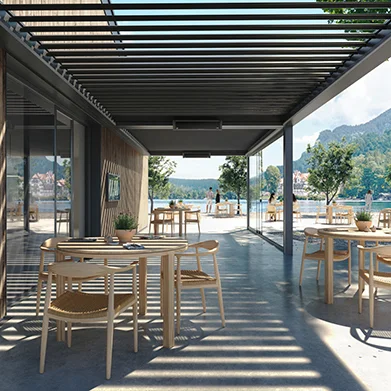 Lamaxa L60/L70 Line von Warema Lamaxa L60/L70 Line - Lamellendach von Warema