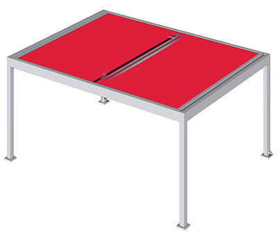 Lamaxa L50 Tex Stoffdach Lamaxa L50 Tex - Warema Lamellendächer