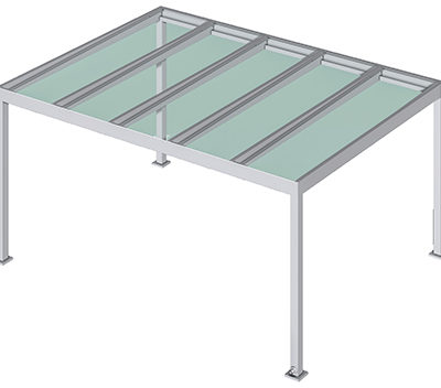 Glasdach Lamaxa L50 View Lamellendach - Glasdach Lamaxa L50 View