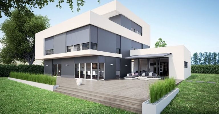 Moderen Markisen für die Fenster